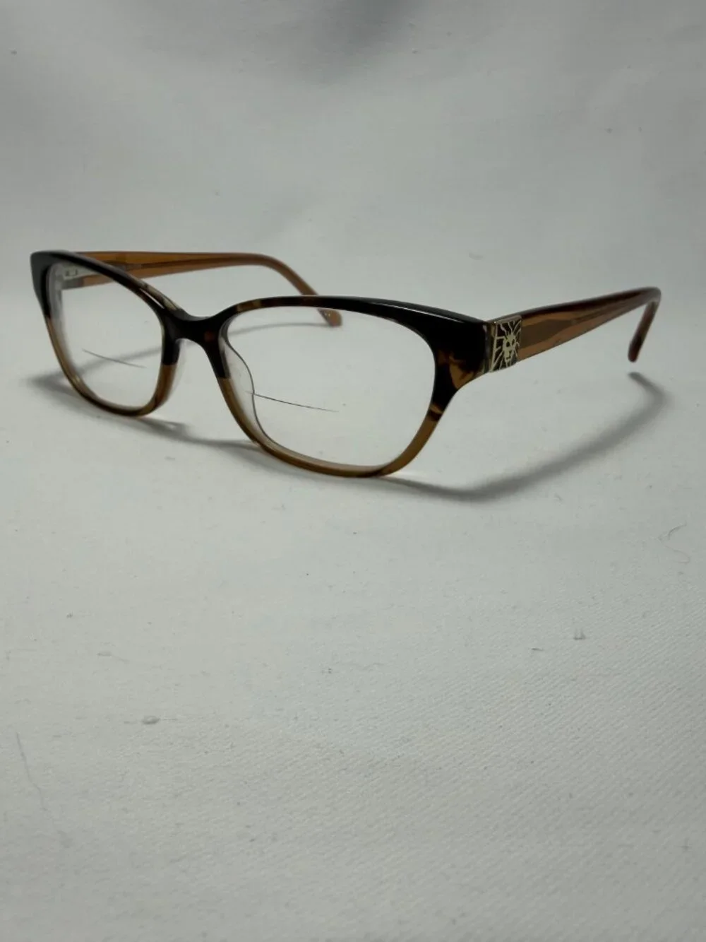Anne Klein Mocha Tortoise Eyeglasses Frames Only